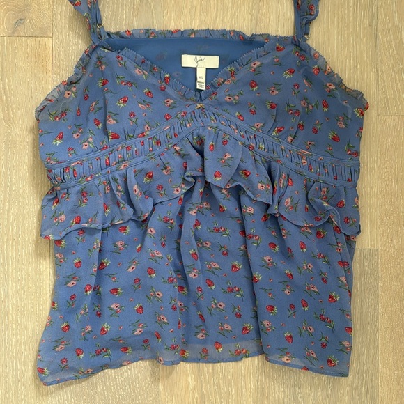 Joie Blue Tank Top - Picture 2 of 3